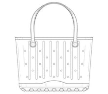 Load image into Gallery viewer, Small Patterned Beach Tote Bag(+4ct): Beige
