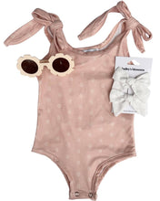 Load image into Gallery viewer, Madden Tie Shoulder Tank Top & Leotard - Ditsy Dune: 2T