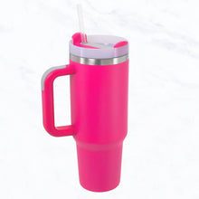 Load image into Gallery viewer, 40 oz, Stainless Steel and Silicon Tumbler: Light Rose Gold
