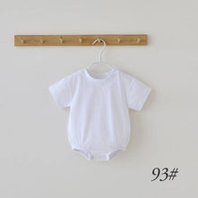 Load image into Gallery viewer, Summer Short Sleeve Triangle Romper for Babies Cotton Casual Unisex: 77# Dark Gray / 6-12M
