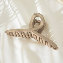 Load image into Gallery viewer, Solid Color Single Knot Hair Claw: Ivory
