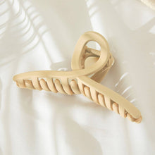 Load image into Gallery viewer, Solid Color Single Knot Hair Claw: Ivory
