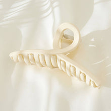 Load image into Gallery viewer, Solid Color Single Knot Hair Claw: Khaki
