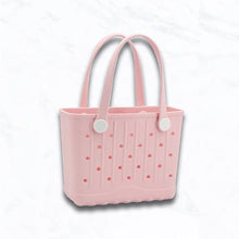 Load image into Gallery viewer, Small Patterned Beach Tote Bag(+4ct): Beige
