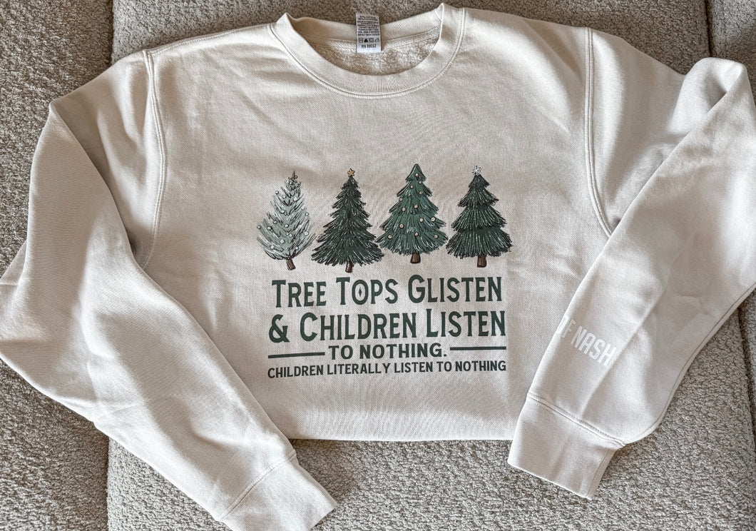 Tree Tops Glisten Adult Crew