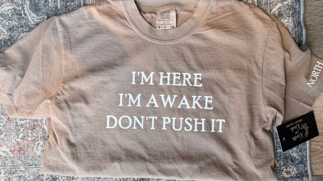 I'm Here Adult Tee