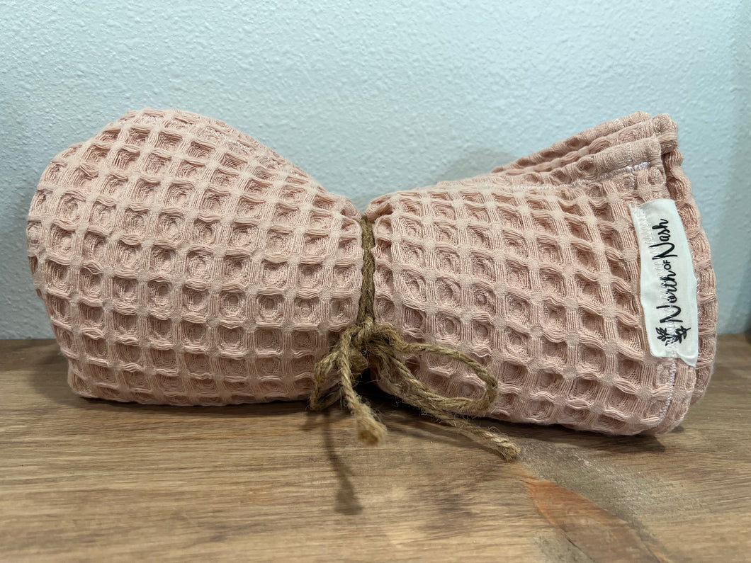 Rose Waffle Blanket