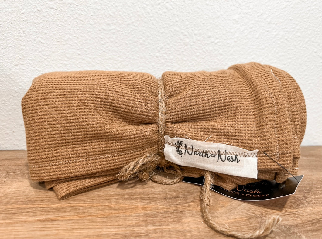 Tan Waffle Blanket