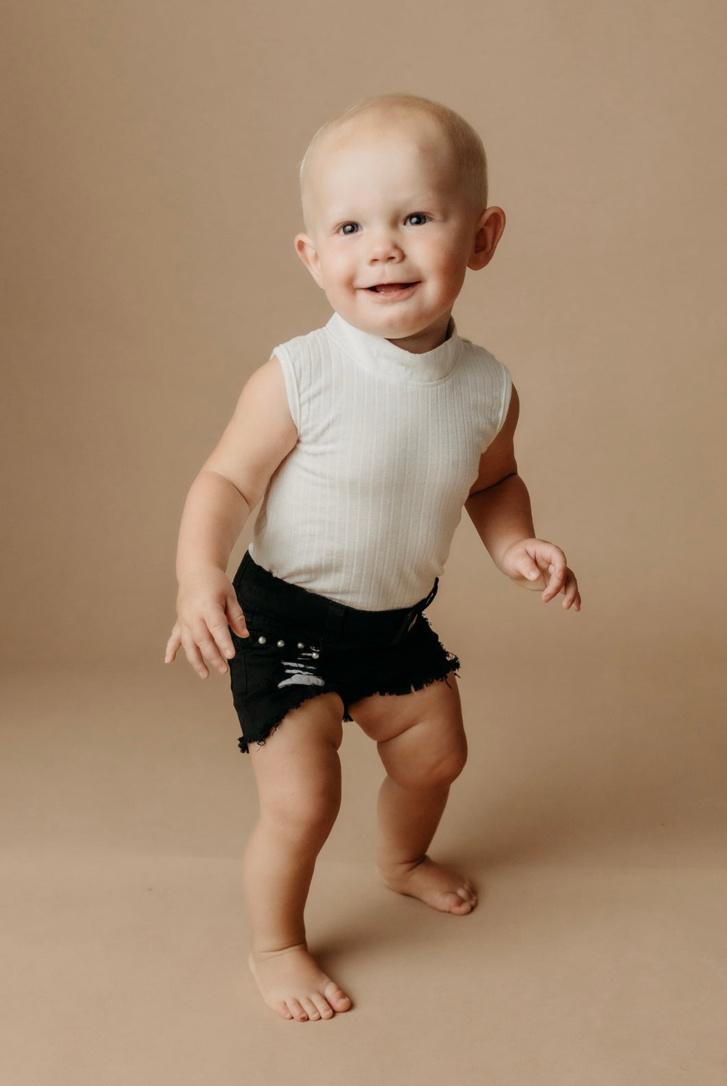 White Ribbed Leotard