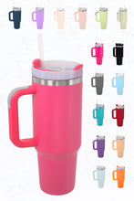 Load image into Gallery viewer, 40 oz, Stainless Steel and Silicon Tumbler: Light Rose Gold
