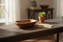Load image into Gallery viewer, Petite Polished Mango Wood Food-Safe Bowl – 10"S: Walnut
