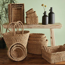 Load image into Gallery viewer, Seagrass Tall Baskets - Set of 3
