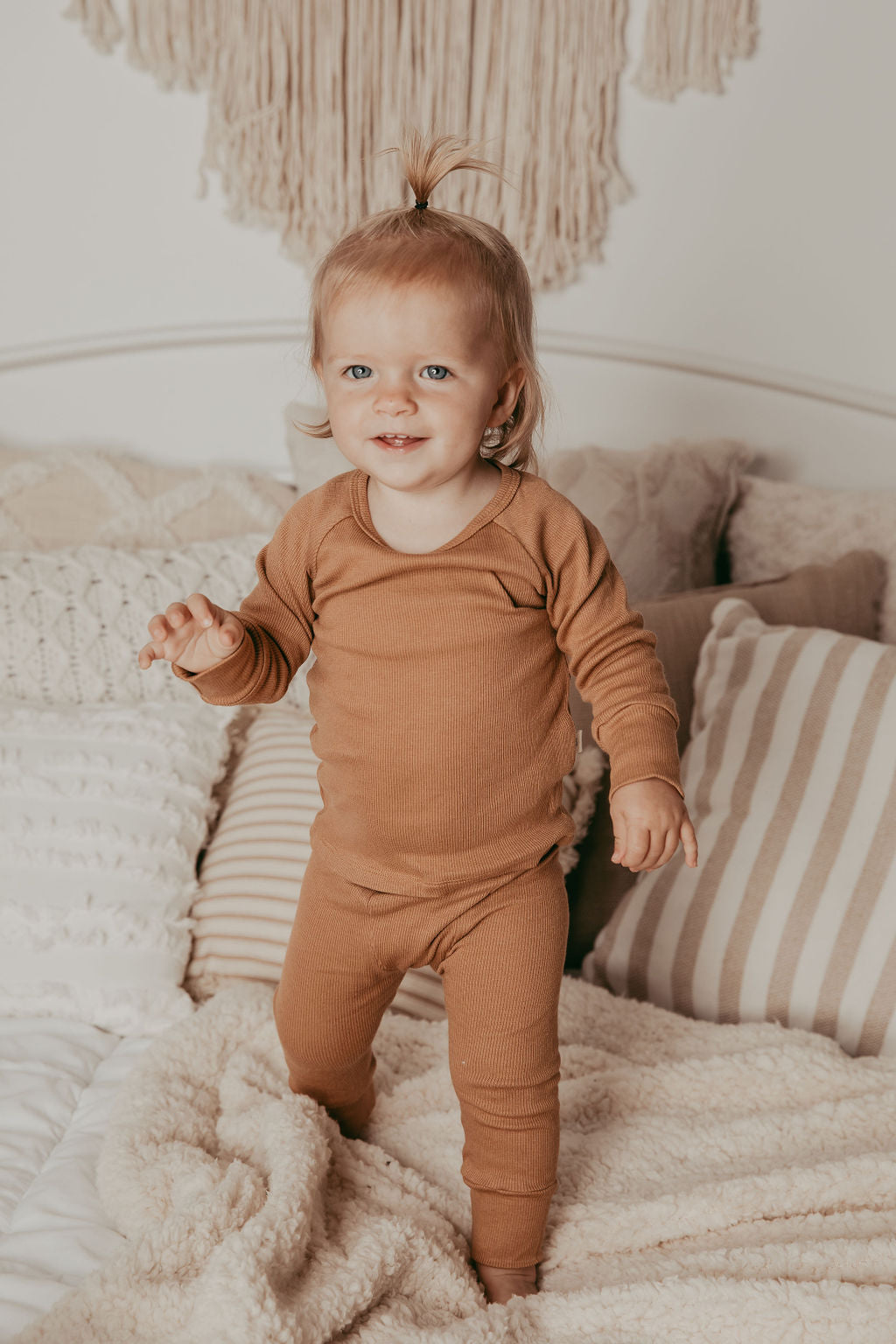 Butterscotch Ribbed Lounge Set