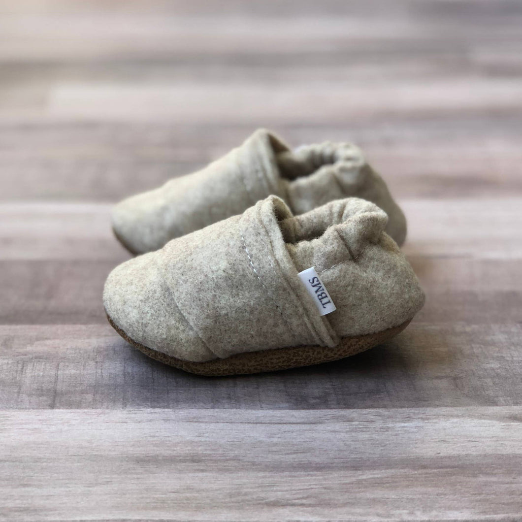 Sandstone Felt Moccasins