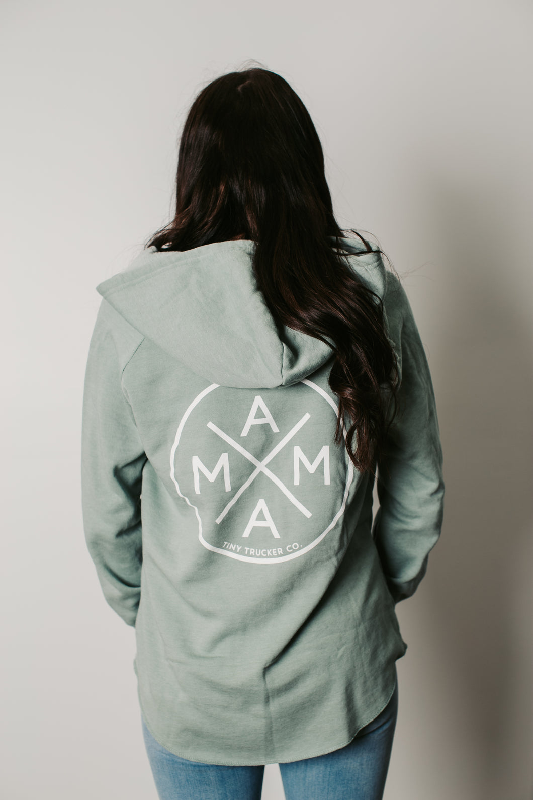 Mama V-Neck Sweatshirt - Sage