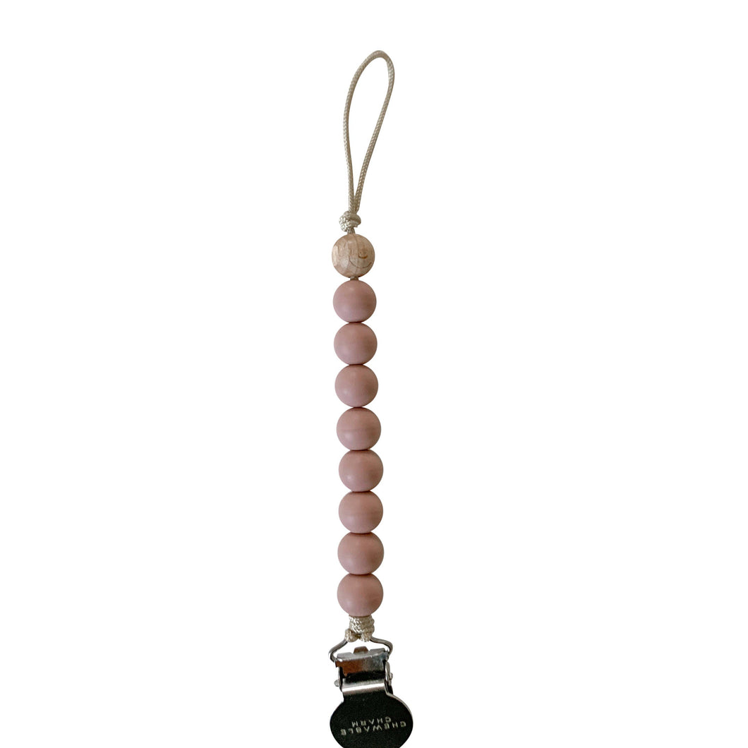 Crew Pacifier Clip - Rose